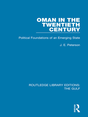 cover image of Oman in the Twentieth Century